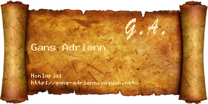 Gans Adrienn névjegykártya